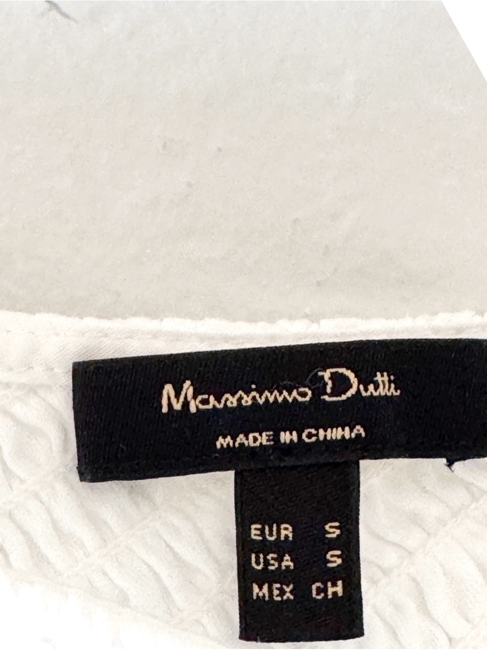 Massimo Dutti One-Shoulder White Midi Dress 100% cotton small - Picture 4 of 11